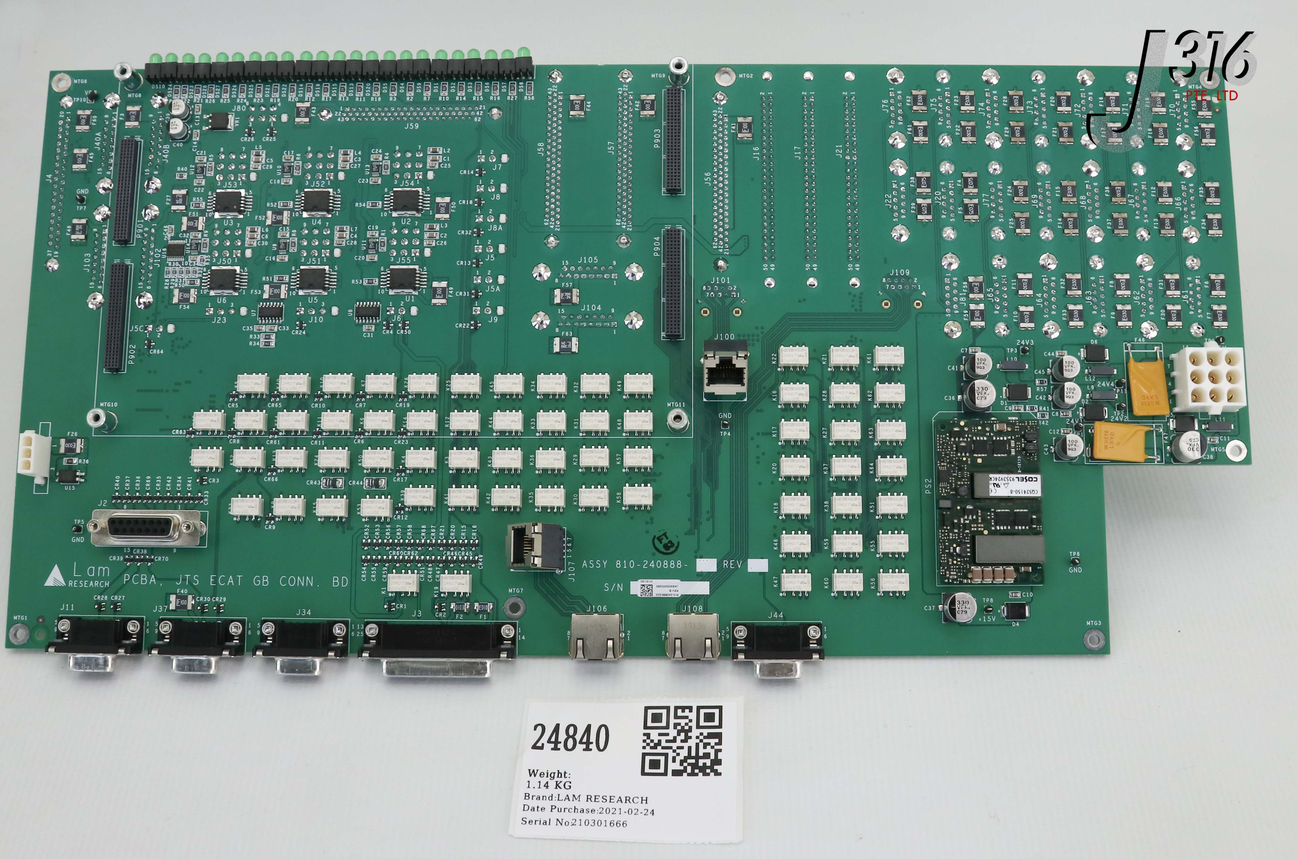 専用ページ2/2 24840 LAM RESEARCH PCB, PCBA, JTS ECAT GB CONN. BD 810-240888-002